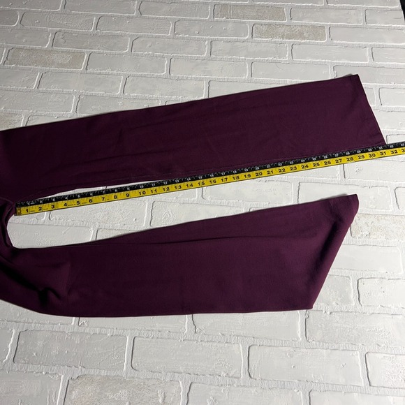 Pact Pants Women Large Purple Bootcut Pull On Ribbed Knit Cotton Yoga Athleisure - Picture 10 of 13
